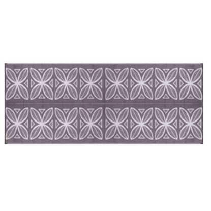 Camco 42833 Botanical Awning Leisure Mat-Charcoal 8' x 20